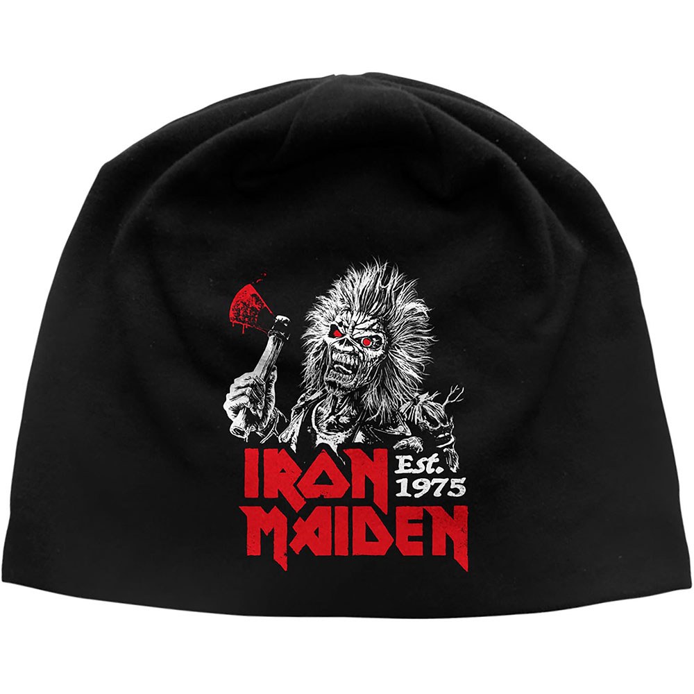 Iron Maiden - Run For Your Lives JD Print Beanie muts - Zwart